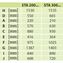 Kép 3/4 - STA 200C2 SZTEA - multienergiás 200 literes álló tároló, két hőcserélővel