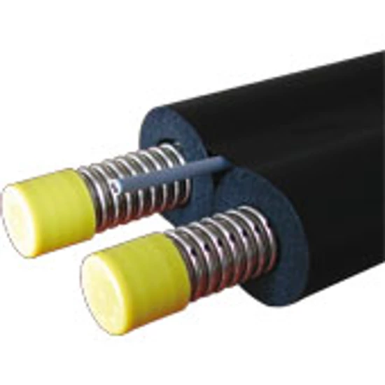Ecoline dupla cső, Méret: DN 25, Hossz: 15 m, Hőszigetelés vastagsága: 13 mm