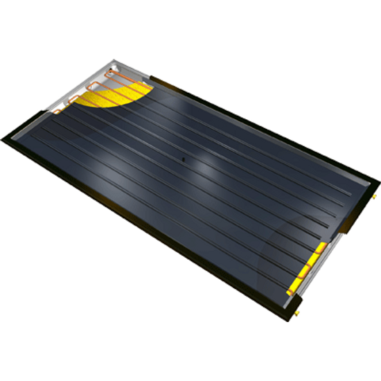 Thermosolar TS 330  L fekvő napkollektor rézcsöves csatlakozással