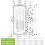 Kép 3/3 - Drazice OKC 200 NTRR/SOL kéthőcserélős melegvíz-tároló